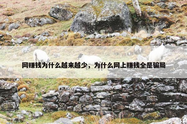 网赚钱为什么越来越少，为什么网上赚钱全是骗局