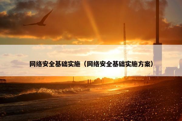 网络安全基础实施（网络安全基础实施方案）