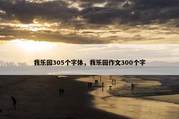 我乐园305个字体，我乐园作文300个字