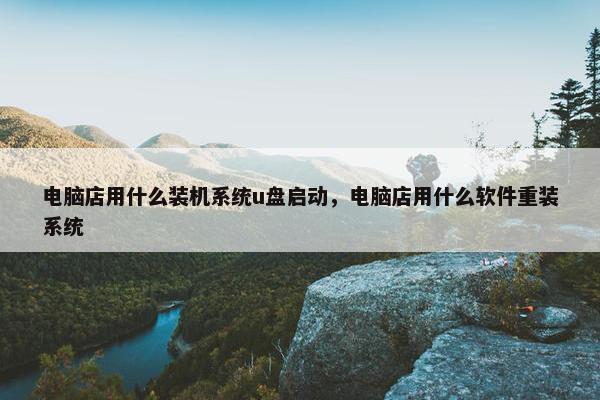 电脑店用什么装机系统u盘启动，电脑店用什么软件重装系统