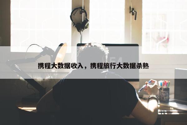 携程大数据收入，携程旅行大数据杀熟