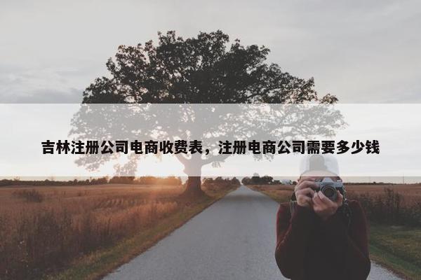 吉林注册公司电商收费表，注册电商公司需要多少钱