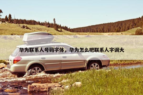 华为联系人号码字体，华为怎么把联系人字调大