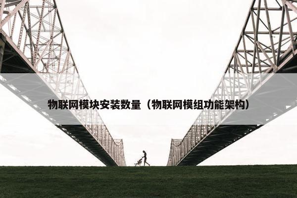 物联网模块安装数量（物联网模组功能架构）