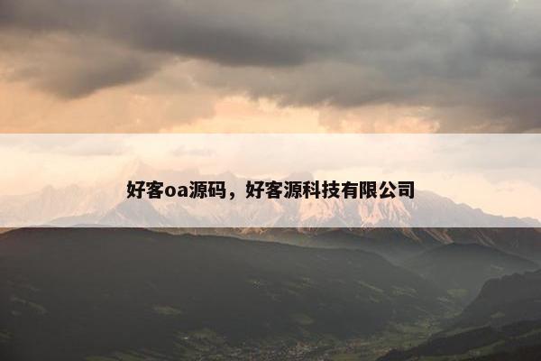 好客oa源码，好客源科技有限公司