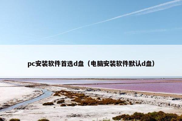 pc安装软件首选d盘（电脑安装软件默认d盘）