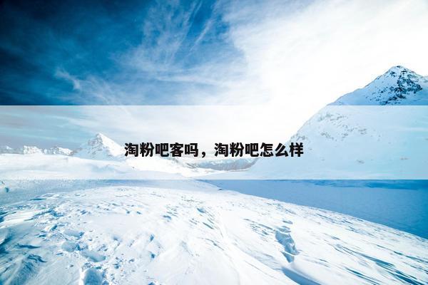 淘粉吧客吗，淘粉吧怎么样