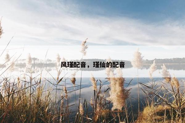 风瑾配音，瑾仙的配音
