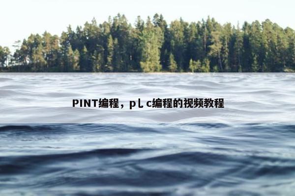 PINT编程，p乚c编程的视频教程