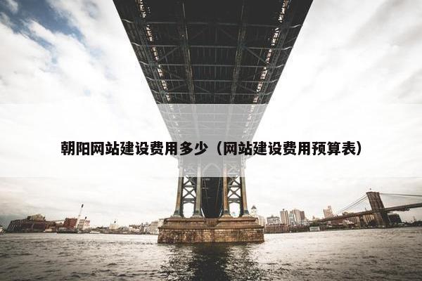 朝阳网站建设费用多少（网站建设费用预算表）