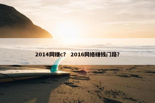 2014网赚c？ 2016网络赚钱门路？