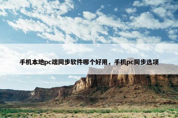 手机本地pc端同步软件哪个好用，手机pc同步选项