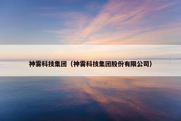 神雾科技集团（神雾科技集团股份有限公司）