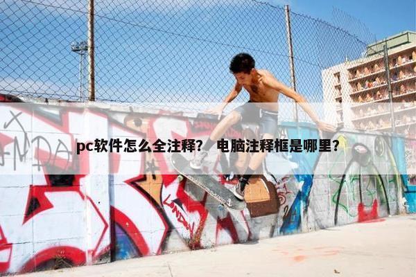 pc软件怎么全注释？ 电脑注释框是哪里？