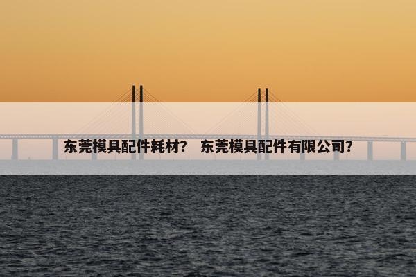 东莞模具配件耗材？ 东莞模具配件有限公司？