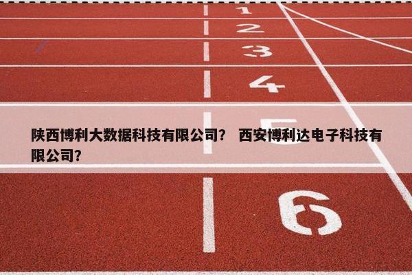 陕西博利大数据科技有限公司？ 西安博利达电子科技有限公司？
