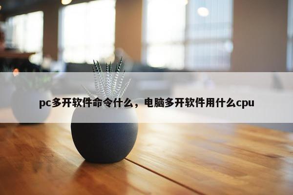 pc多开软件命令什么，电脑多开软件用什么cpu