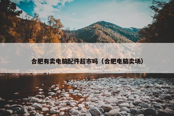 合肥有卖电脑配件超市吗（合肥电脑卖场）