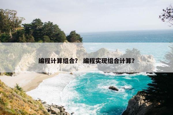 编程计算组合？ 编程实现组合计算？