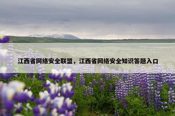 江西省网络安全联盟，江西省网络安全知识答题入口