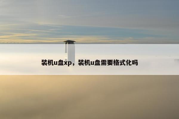 装机u盘xp，装机u盘需要格式化吗