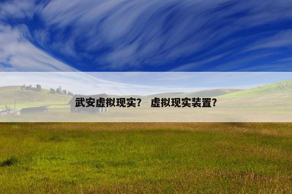 武安虚拟现实？ 虚拟现实装置？