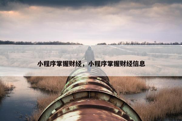 小程序掌握财经，小程序掌握财经信息