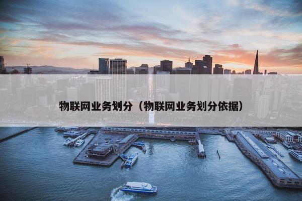 物联网业务划分（物联网业务划分依据）