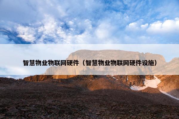 智慧物业物联网硬件（智慧物业物联网硬件设施）