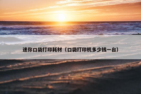 迷你口袋打印耗材（口袋打印机多少钱一台）