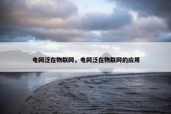 电网泛在物联网，电网泛在物联网的应用
