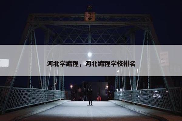 河北学编程，河北编程学校排名