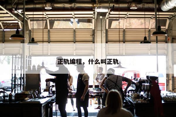 正轨编程，什么叫正轨