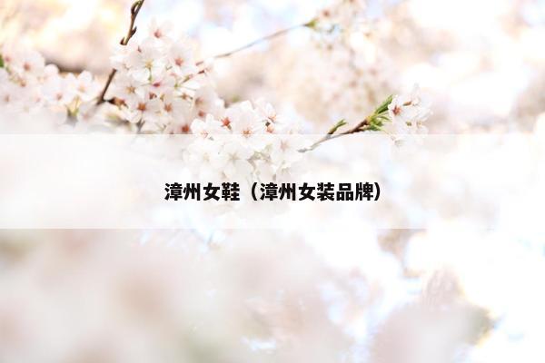 漳州女鞋（漳州女装品牌）