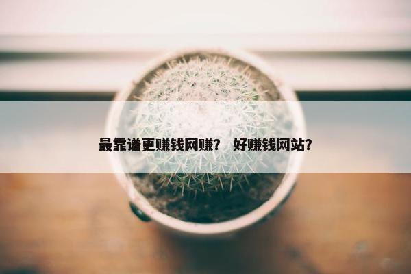 最靠谱更赚钱网赚？ 好赚钱网站？
