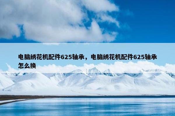 电脑绣花机配件625轴承，电脑绣花机配件625轴承怎么换