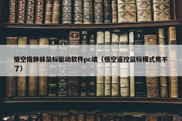 悟空指静脉鼠标驱动软件pc端（悟空遥控鼠标模式用不了）