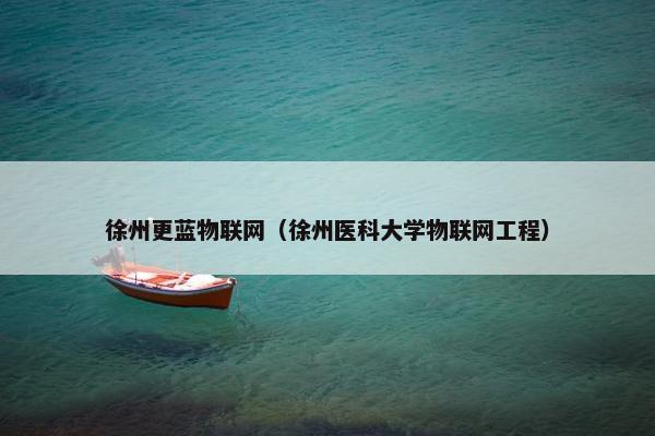 徐州更蓝物联网（徐州医科大学物联网工程）