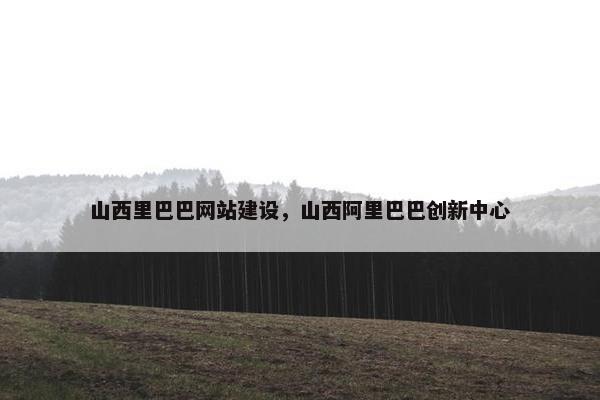 山西里巴巴网站建设，山西阿里巴巴创新中心