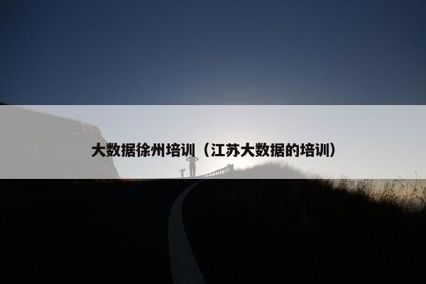 大数据徐州培训（江苏大数据的培训）
