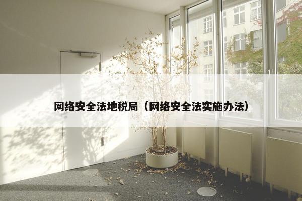 网络安全法地税局（网络安全法实施办法）