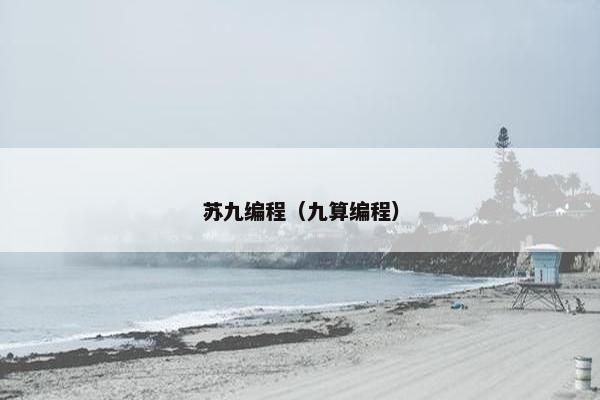 苏九编程（九算编程）