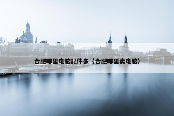 合肥哪里电脑配件多（合肥哪里卖电脑）