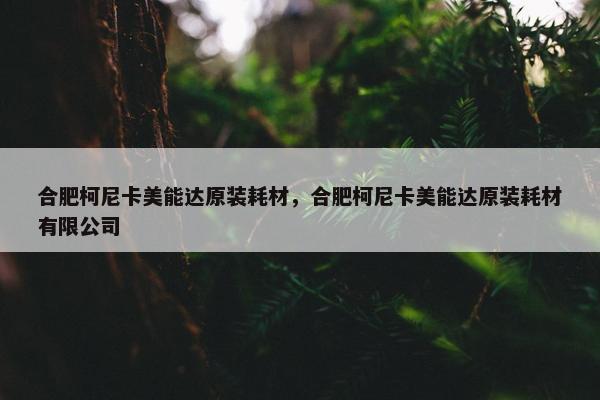 合肥柯尼卡美能达原装耗材，合肥柯尼卡美能达原装耗材有限公司