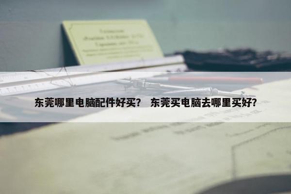 东莞哪里电脑配件好买？ 东莞买电脑去哪里买好？