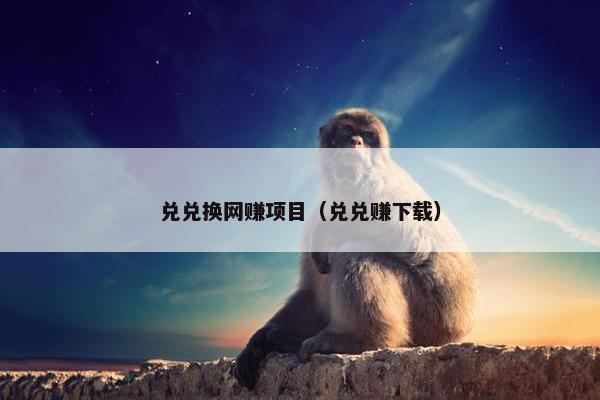 兑兑换网赚项目（兑兑赚下载）