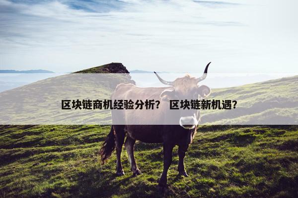 区块链商机经验分析？ 区块链新机遇？