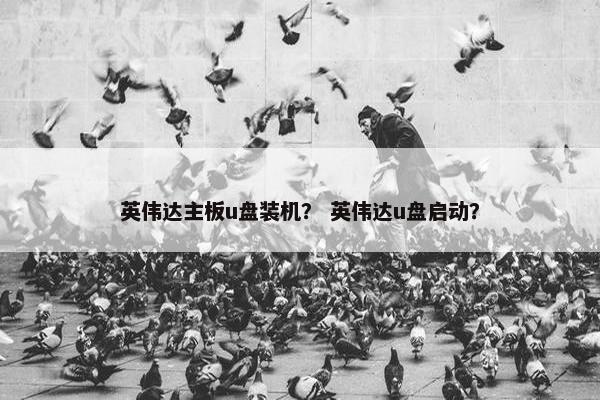 英伟达主板u盘装机？ 英伟达u盘启动？