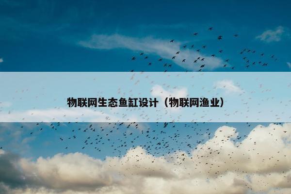 物联网生态鱼缸设计（物联网渔业）