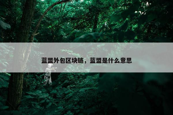 蓝盟外包区块链，蓝盟是什么意思